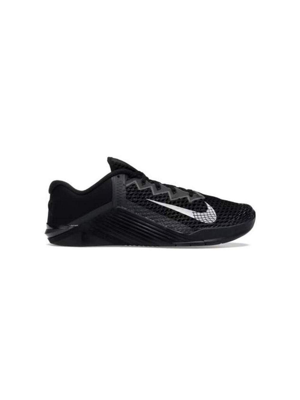 Size 6.5 Nike Metcon 6 Black Metallic Silver